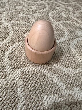 Lovevery wooden egg and stand